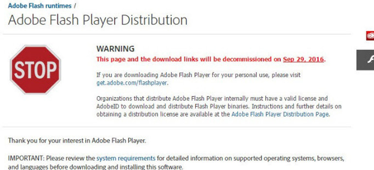 Adobe Flash tamamen öldü mü