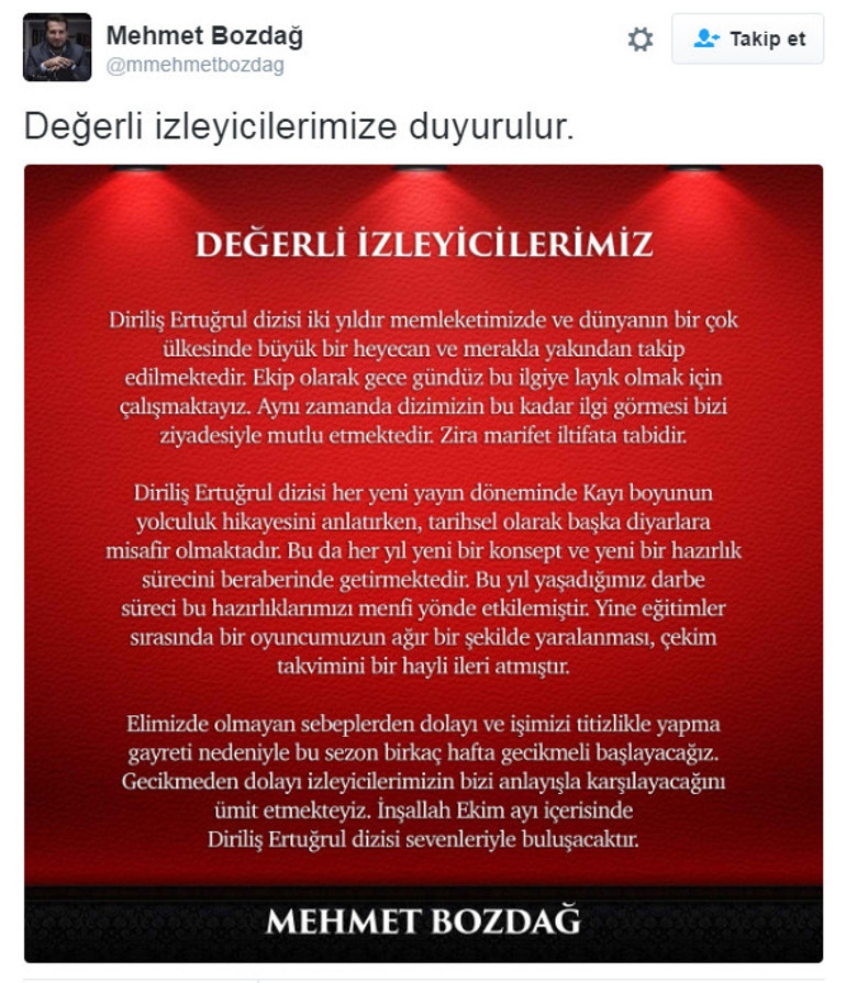 Diriliş Ertuğrul 3. sezon ne zaman başlıyor