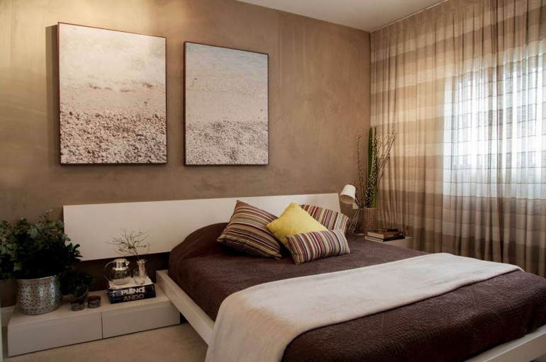 Yatak odaları için duvar fikirleri