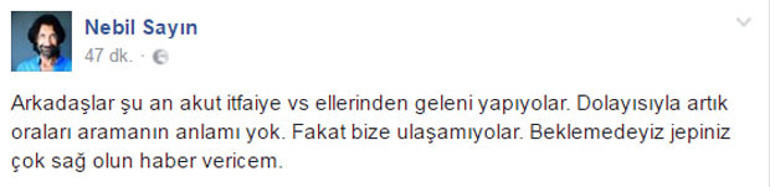 İçerde ekibi karda mahsur kaldı