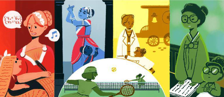 Dünya Kadınlar Günü 2017 doodlenda bir Türk