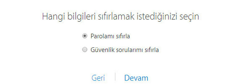 iCloud şifremi unuttum Nasıl bulabilirim