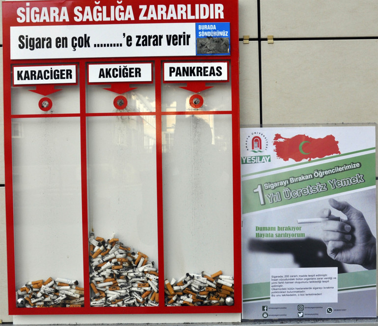 Sigarayı bırakan üniversiteliye ücretsiz yemek