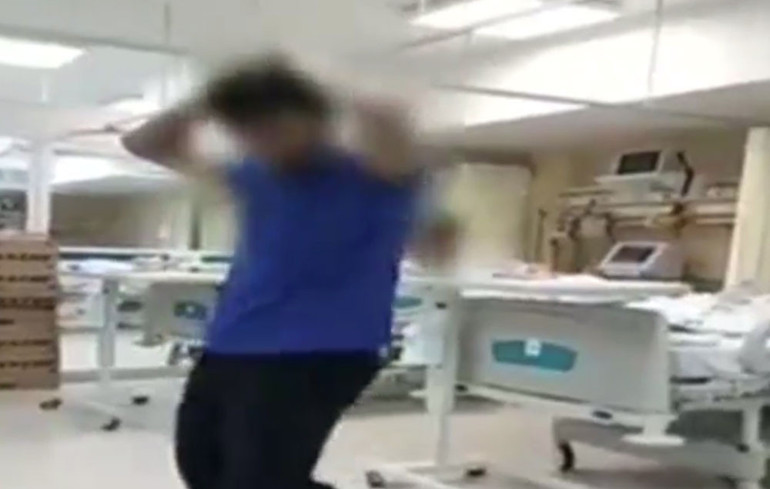 Yoğun bakımda skandal görüntü