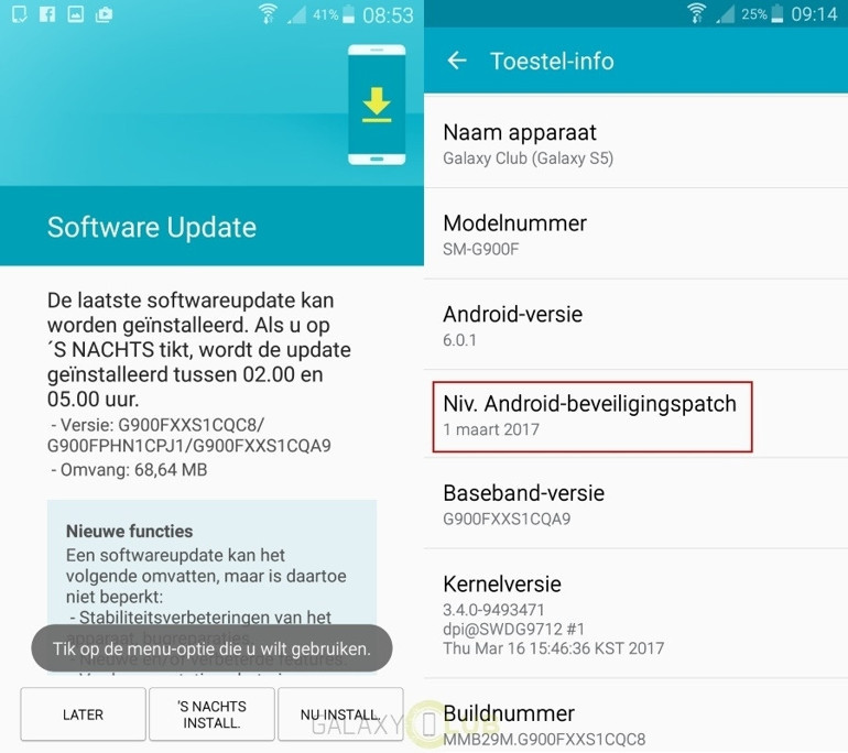 Samsungtan Galaxy S5lere sürpriz güncelleme
