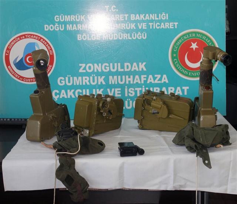 Zonguldak Limanında operasyon: Füze parçaları ele geçirildi