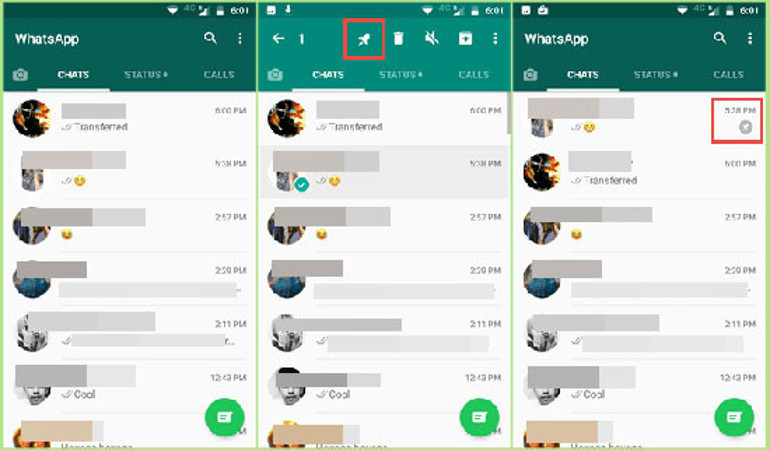 Whatsappta sohbetler tepeye sabitlenecek