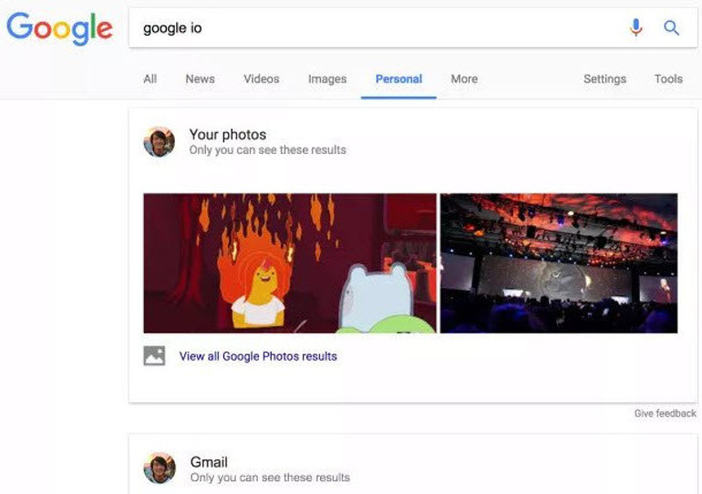 Google arama sayfası değişiyor