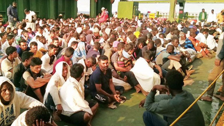 Kahraman geminin güvertesindeydik