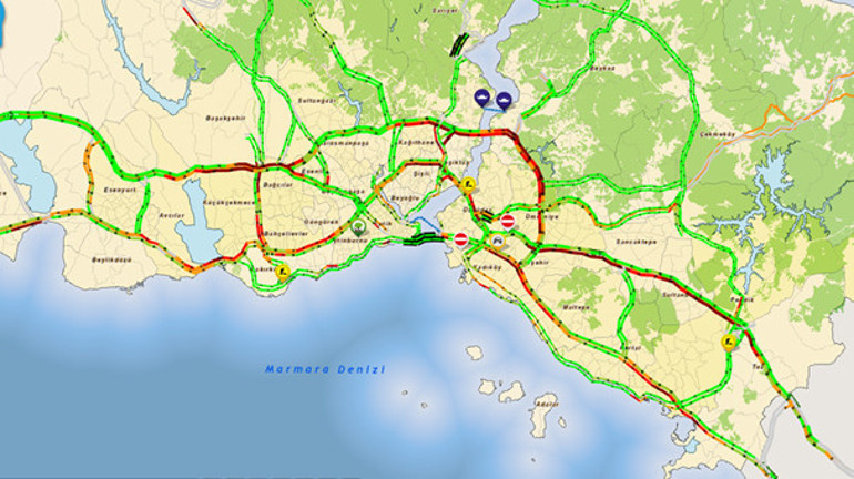 İstanbul yol durumu...