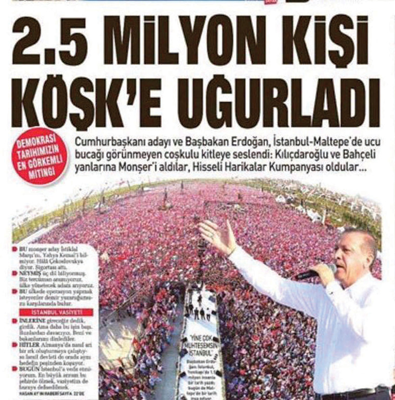 Erdoğan: Maltepe Meydanı iki milyon insan alabiliyor