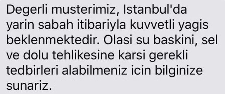 İstanbula yarın için art arda flaş uyarılar