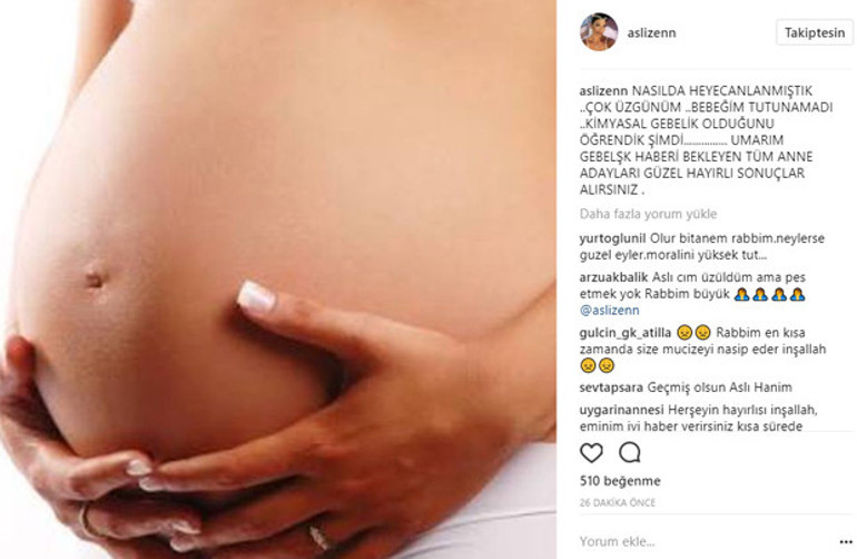 Aslı Zen: Çok üzgünüm...Bebeğim tutmadı