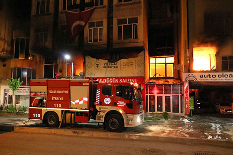 Yozgatta korkutan yangın
