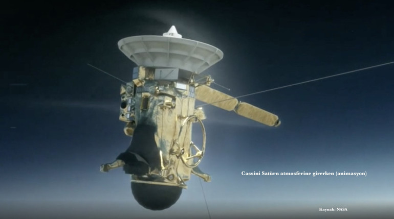 Cassini uzay aracı bugün Satürn gezegenine ölüm dalışı yaptı