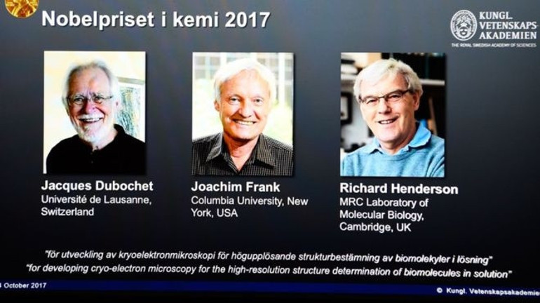 Nobel Kimya ödülü, biyomolekülleri 3 boyutlu olarak görüntüleyen bilim insanlarına verildi