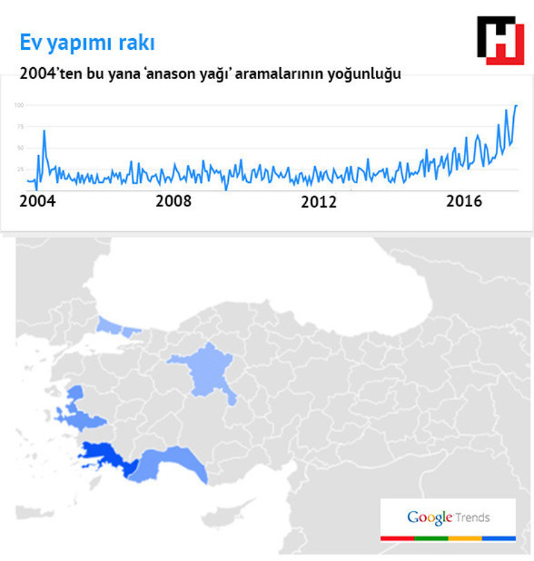 Google aramalarında Türkiyenin gizli portresi