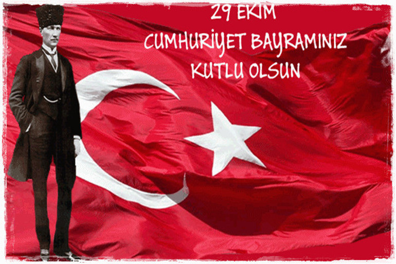 Cumhuriyetimiz 94 yaşında Resimli 29 Ekim sözleri