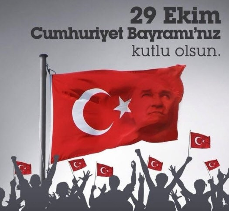 Cumhuriyetimiz 94 yaşında Resimli 29 Ekim sözleri