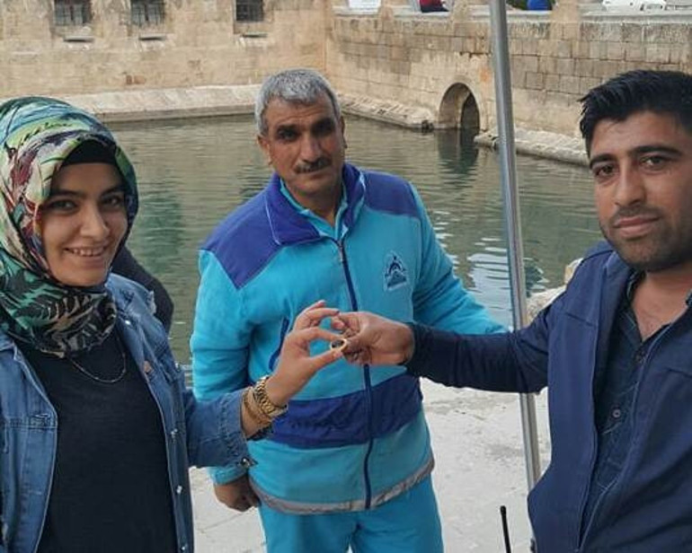 Balıklıgölde nişan yüzüğü aradılar