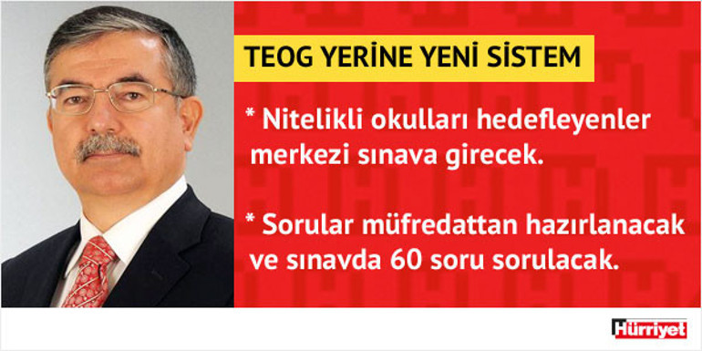 TEOG yerine gelen yeni sistem hakkında önemli detaylar... Milli Eğitim Bakanı İsmet Yılmaz açıkladı