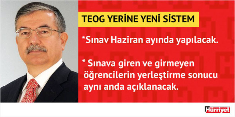 TEOG yerine gelen yeni sistem hakkında önemli detaylar... Milli Eğitim Bakanı İsmet Yılmaz açıkladı