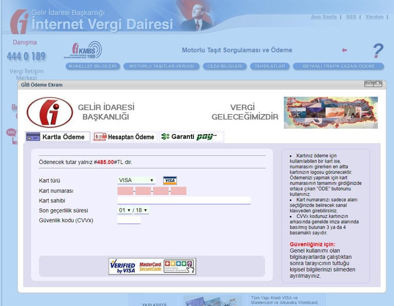 2018 Motorlu Taşıtlar Vergisi (MTV) ödemelerinde son gün ne zaman MTV ödeme işlemi nasıl yapılır