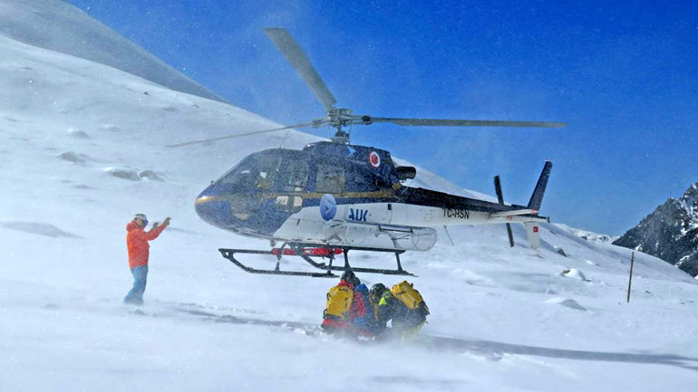 Kaçkarlarda helikopterli kayak sezonu açılıyor