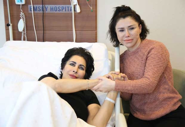 Seda Sayan ve Ceylandan Nuray Hafiftaşa moral ziyareti