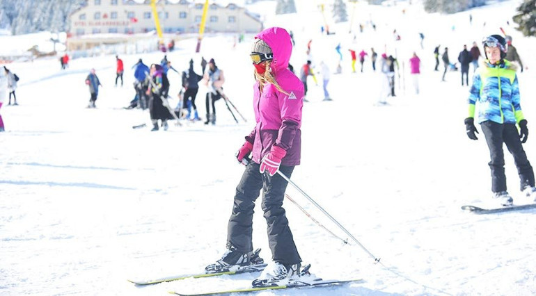 Sömestir tatili Uludağ’a yaradı