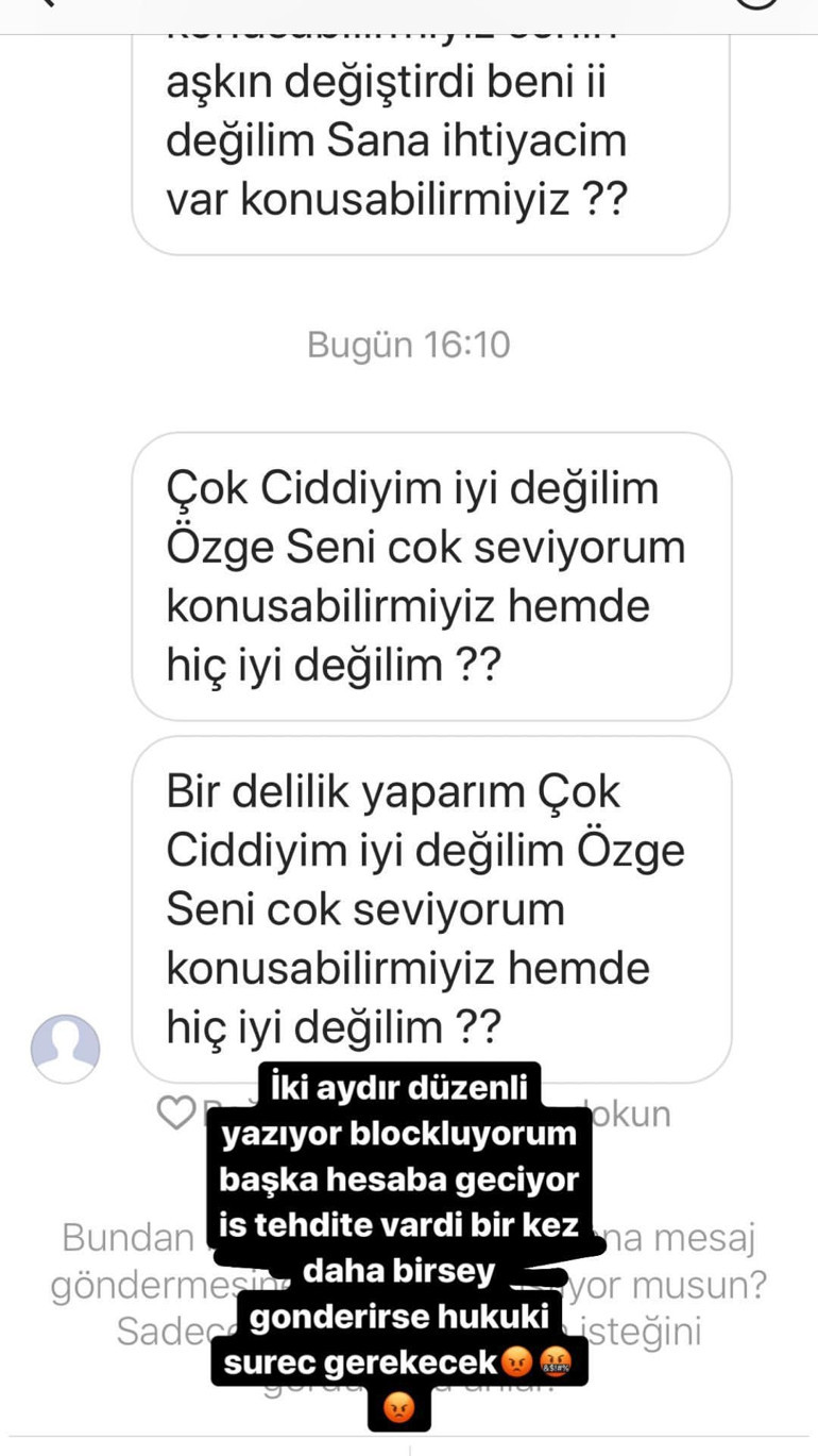 Özge Ulusoy çileden çıktı Bir kez daha bir şey gönderirse...