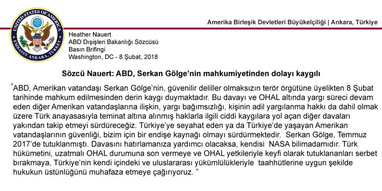 Türk-Amerikan ilişkilerinde yeni kriz: Serkan Gölge