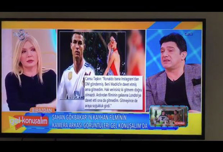 Ronaldonun özel mesajlarını gösterdi...Cansu Taşkını çıldırtan yorum