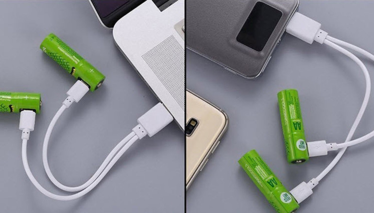 microUSB ile şarj edilebilen kalem pil