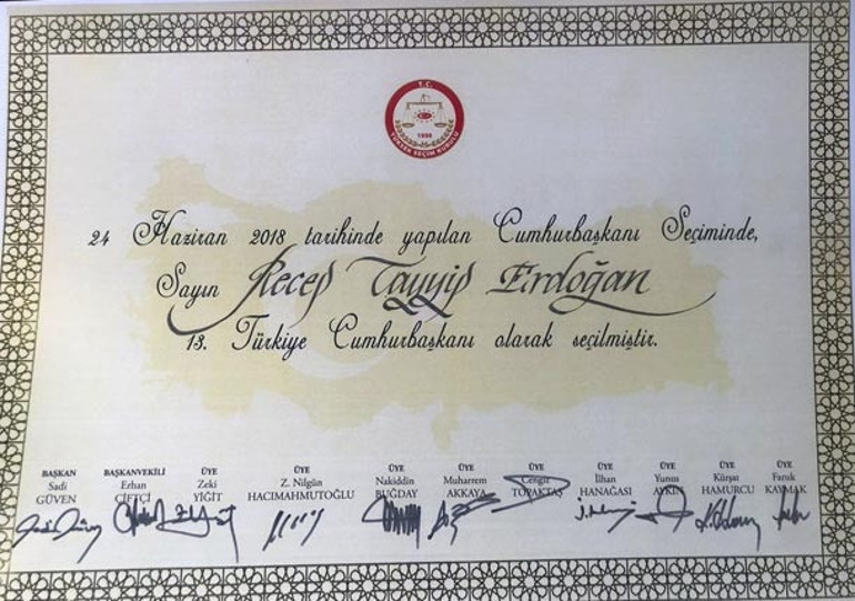 Son dakika: YSK, 2018 kesin seçim sonuçlarını açıkladı