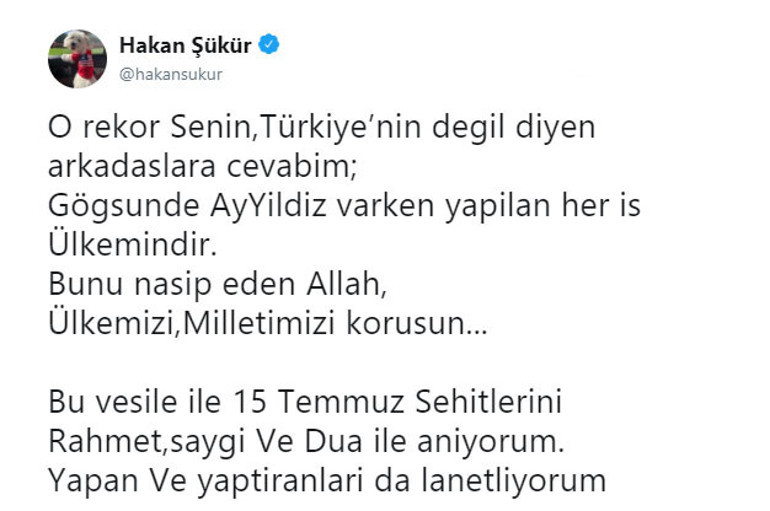 FETÖ firarisi Hakan Şükürün mesajına büyük tepki