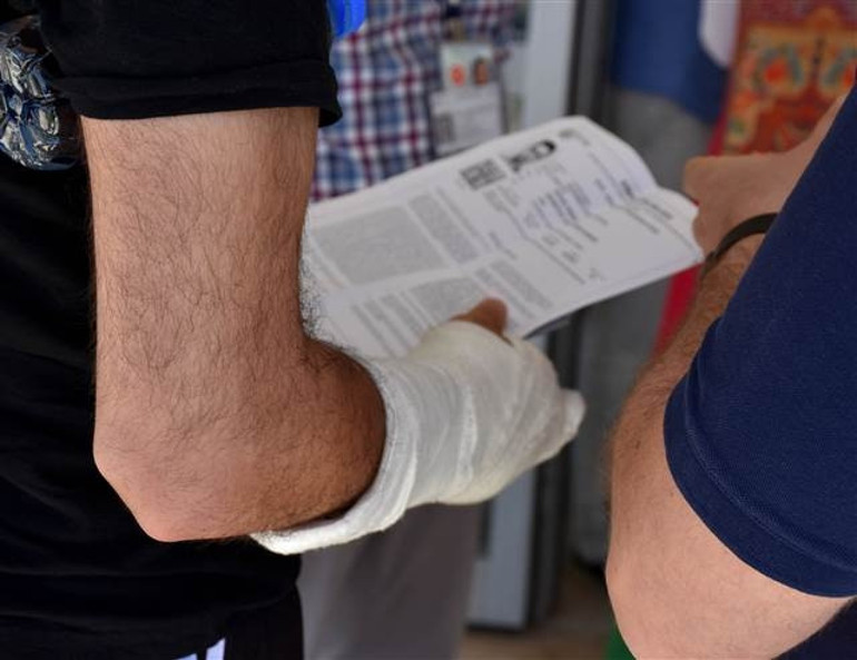 Kolunda alçı olduğu için KPSSye alınmadı