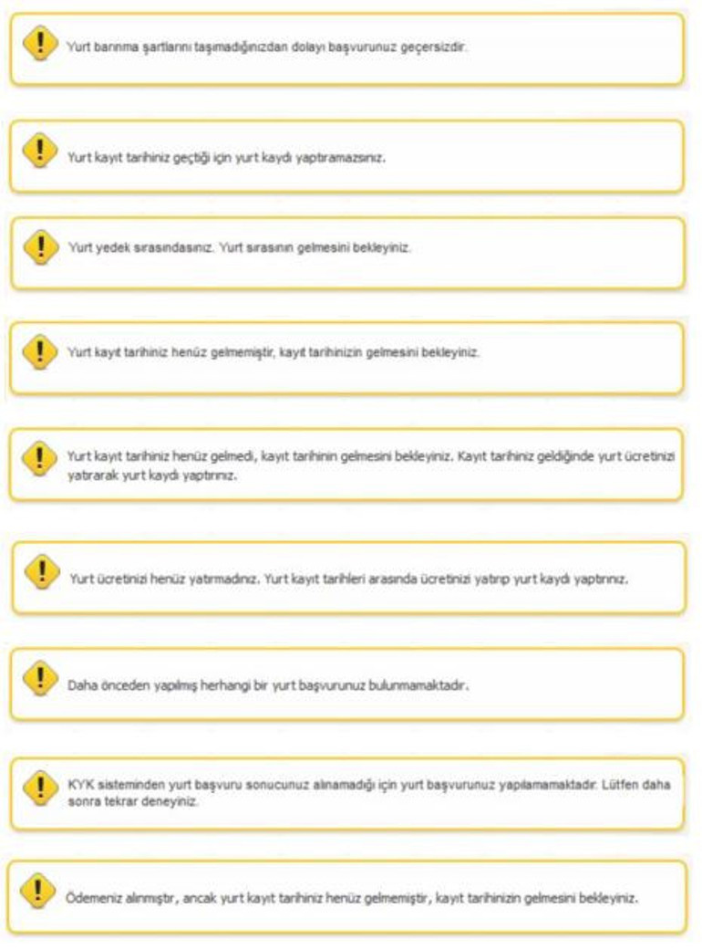 KYK yurt yedek sonuçları ne zaman açıklanır  Taahhütname onayı nasıl yapılır