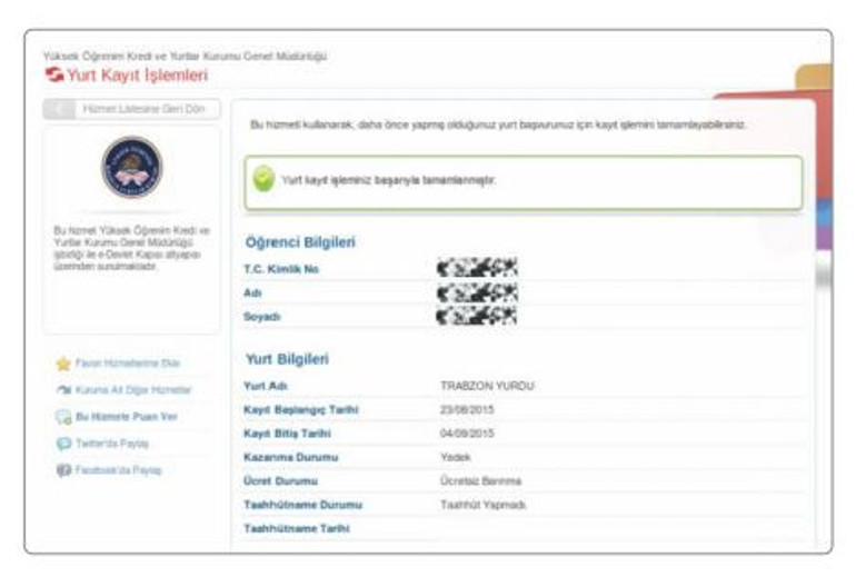 KYK yurt yedek sonuçları ne zaman açıklanır  Taahhütname onayı nasıl yapılır