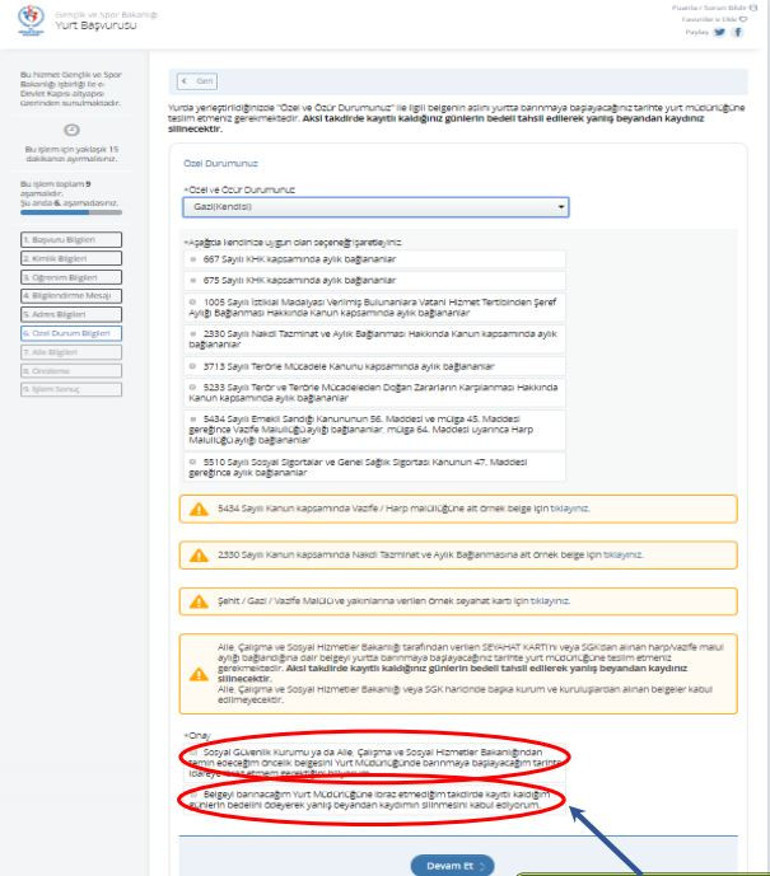 KYK yurt başvuruları başladı |  E Devlet KYK başvuru ekranı