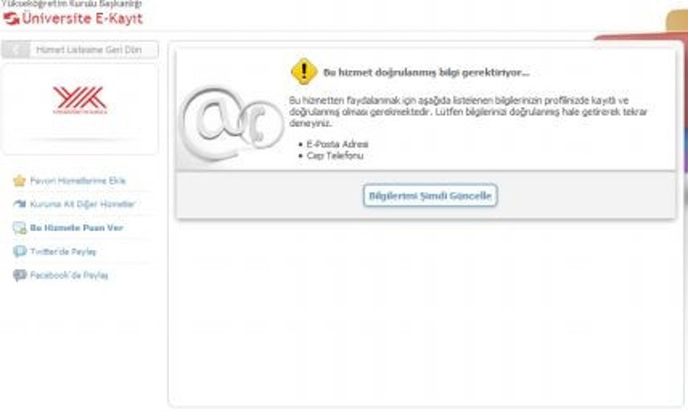 İnternet üzerinden E Kayıt ile üniversite kayıtları tamamlanıyor