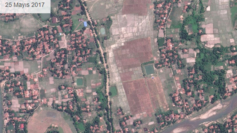 Myanmar soykırımı uzaydan tespit edildi