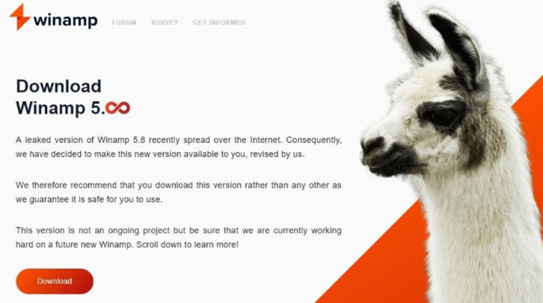 Winamp efsanesi bugün resmen geri döndü