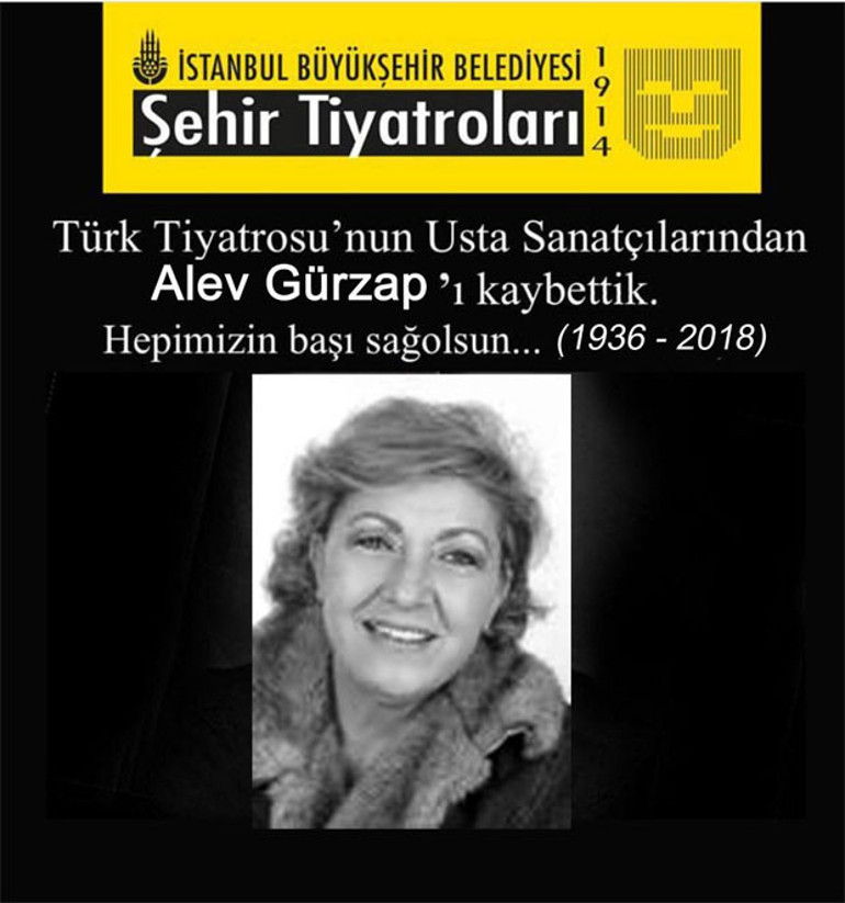 Oyuncu Alev Gürzap sessiz sedasız defnedildi