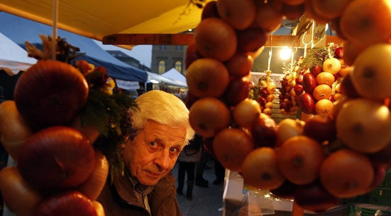 İsviçre’nin 57 tonluk Soğan Festivali