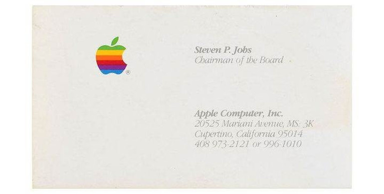 Steve Jobsın kartviziti açık artırmada rekor fiyata satıldı