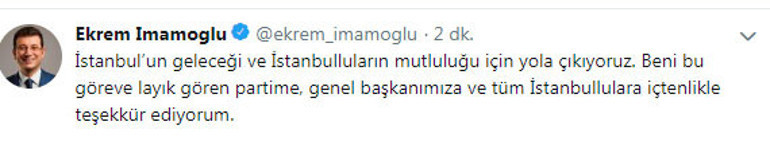 Son dakika... CHPnin İstanbul adayı Ekrem İmamoğlu oldu