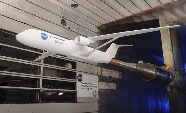 Boeingin geliştirdiği yeni nesil uçağın kanatları dikkat çekiyor