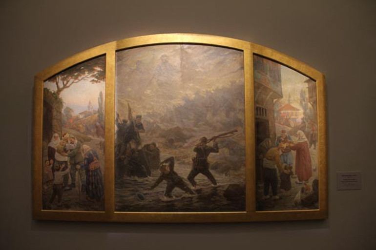 Çanakkale Zaferi’ni yaşatan iki önemli eser Resim Müzesi’nde sergileniyor