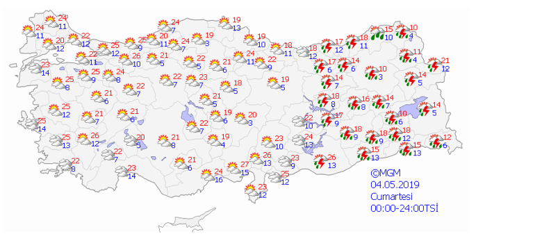 Hafta sonu hava nasıl olacak İşte 4-5 Mayıs hava durumu tahminleri